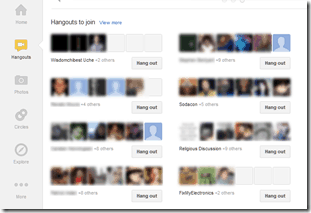 Public Google+ Hangouts