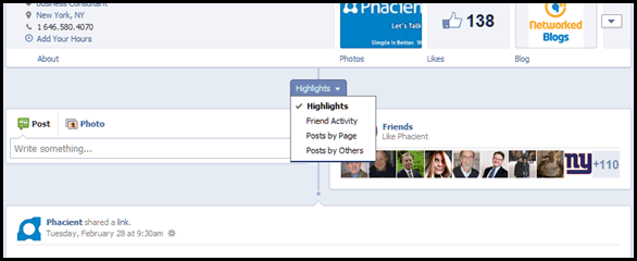 Facebook Business Page Clip - Filter