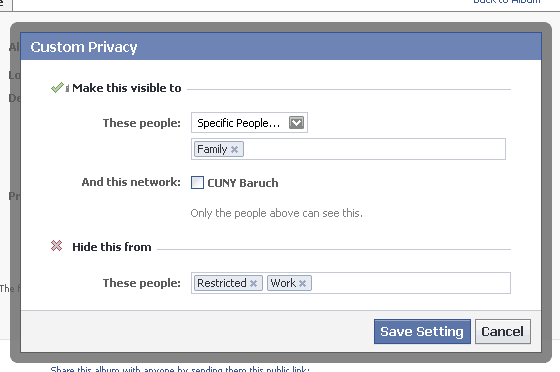 Choose who sees what you are posting Restrict your content